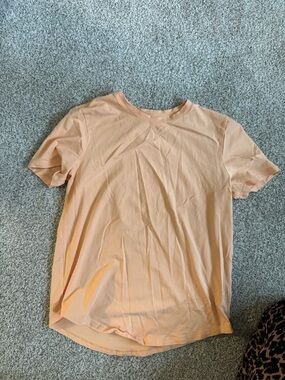 Lululemon Soft Peach Crew Neck Tee